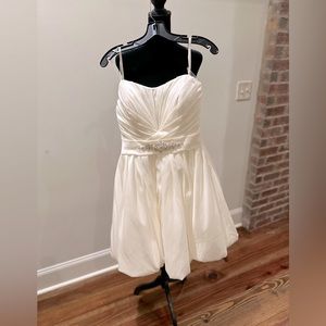 ivory white wedding/ formal dress size 14